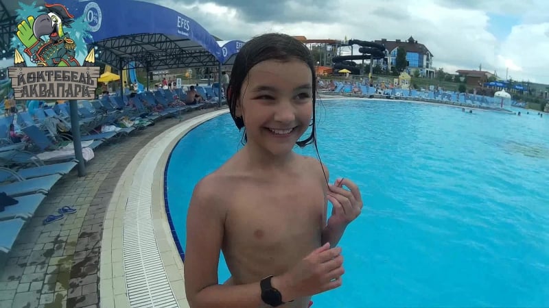 Крым аквапарк коктебель самая смешная горка "унитаз"