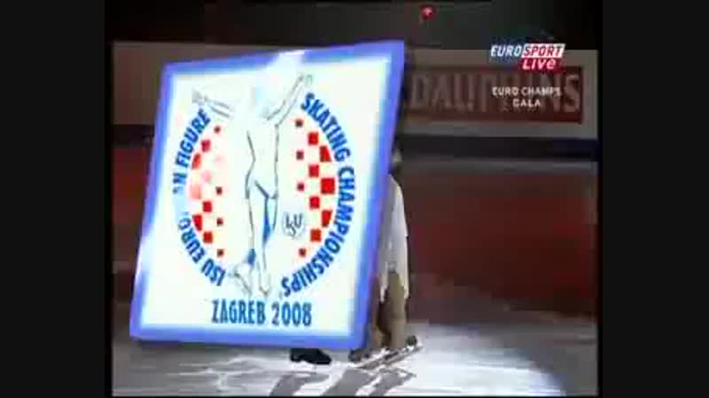 Stephane lambiel показательный номер "ромео" с че 2008 в загребе