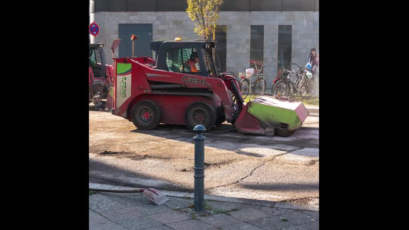 Уборка пыли при дорожных работах