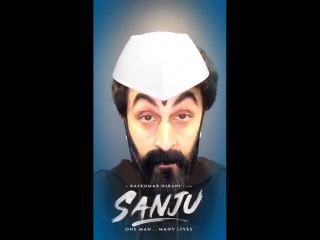Ranbir would spend 8 hours putting on his sanju face during the shoot, but you can do it in under a minute with the sanju face f