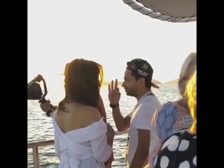 [new video] bts with @parineetichopra in @hamiltonisland @queensland @australia