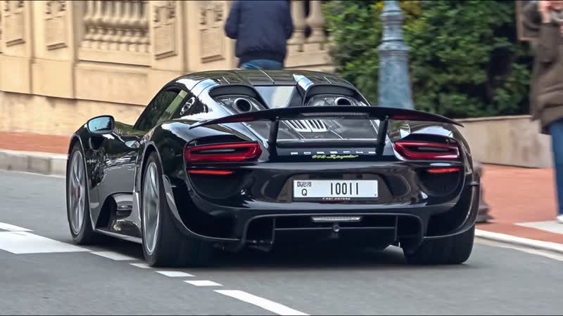 Supercars in monaco 2022 ( 918 spyder, monza sp2, charles leclerc's pista spider, superamerica )