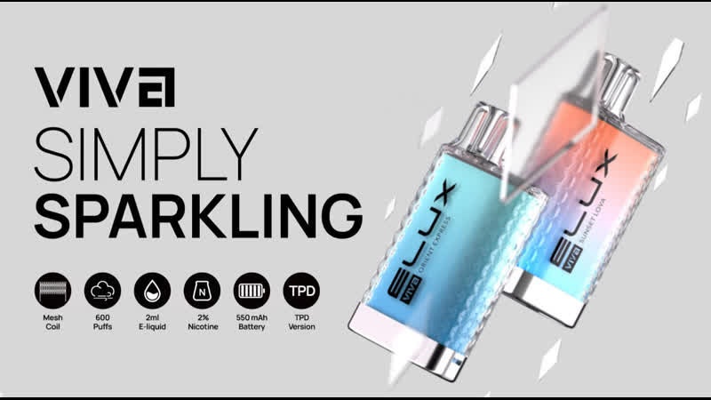 #elux｜viva simply sparkling｜одноразовый вейп