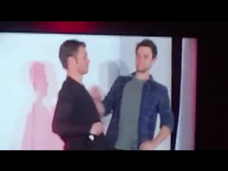 Joseph and nate kiss on #bloodynightcon