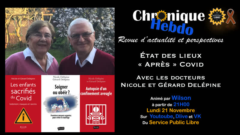 Chronique hebdo #42 avec les dr nicole et gérard delépine – état des lieux "après" covid