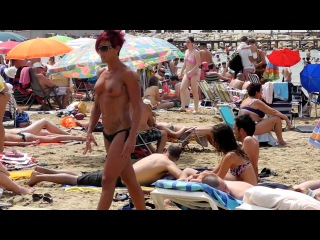 Трансы на нудиском пляже порно видео