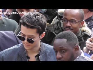 Sehun 세훈 exo among his french fans @ paris fashion week 17 january 2020 show berluti