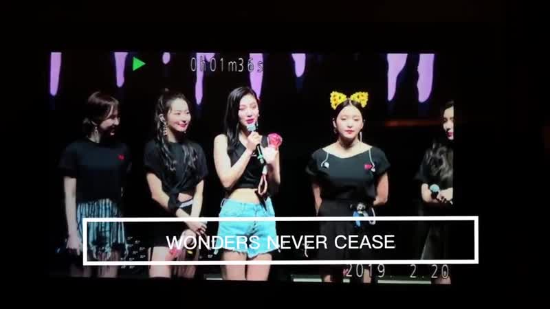 190219 redmare in toronto i’m joy i’m your joy you’re my joy! 조이 레드벨벳 박수영 joy redvelvet