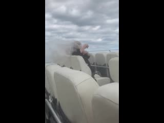 What could go wrong wearing a poncho in high winds