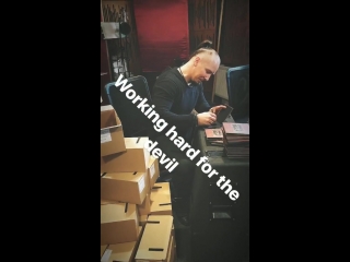 Signing 'messe noire' for behemoth webstore and mystic production