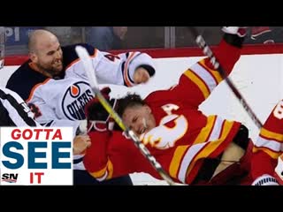 Gotta see it zack kassian ragdolls matthew tkachuk after taking multiple massiv