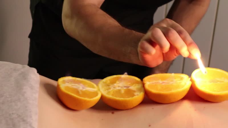 Массаж горячими апельсинами