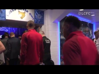 Inside the tunnel at king power stadium