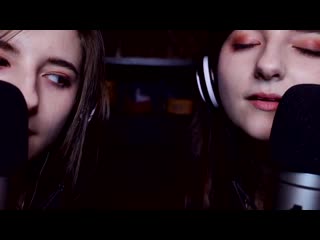 Aftynrose asmr twin moaning breathing kissing licking