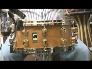 Mapex black panther cherry snare drum