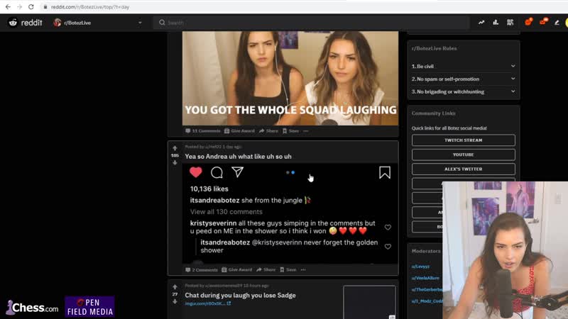 Andrea botez has a very interesting fetish | twitch house