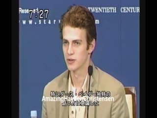 Hayden christensen attends a press conference for porn of the clones may 22, 2002 in tokyo, japan