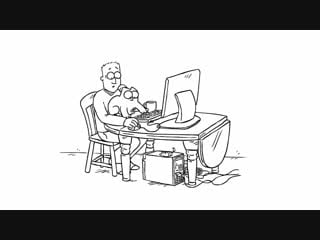 Simon's cat cat & mouse (кот программиста)