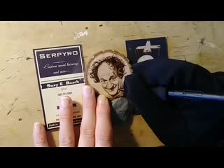 Пирография suzy roach процесс 7 выжигание на спилах дерева