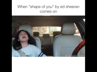 When your jam comes on 🤣💕 with @ranzkyle tag your car jam friend #ranzandniana #shapeofyou