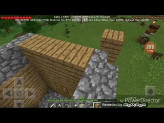 Minecraft 4серия ванильное выживание строим деревню mini mause