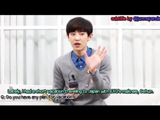 Chanyeol, suho, lay 150916 ivy club autumn 2015 interview [eng sub]