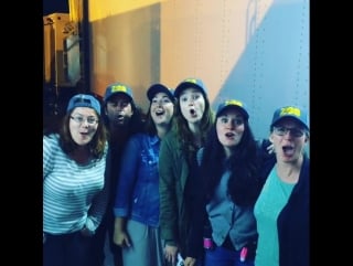 A whole lotta rad peeps and one idiot 😳 #butalsohats #hats #thankyou #crewgift #badass #awesome #bestcrew #vancouver #setpuppy #