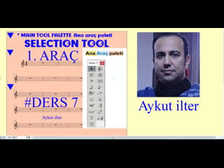 Finale #ders 7 1 selection tool 🖱 mouse fare araç seçme ölçü kopyalama aktarma mouse oku ile çalışma