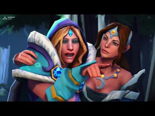 Crystal maiden, mirana and treasure hunter