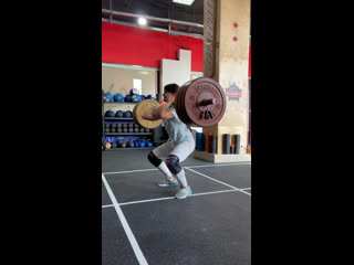 Squat clean 85 kg (angelina lapshina)