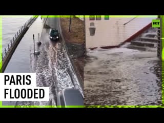 Streets turned into rivers, metro flooded paris hit by storm