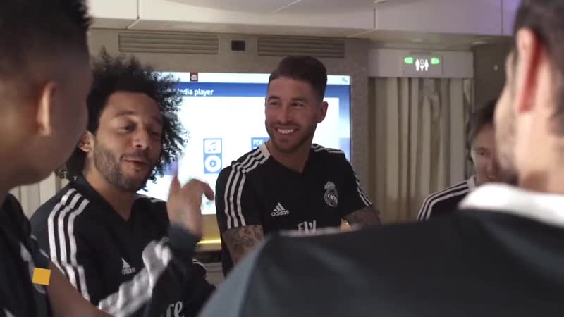 Find out how sergio ramos, marcelo, gareth bale, luka modric, raphael varane and casemiro pass the time while travelling on the