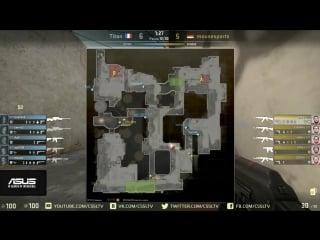 Titan vs mouz, asus rog winter map dust2