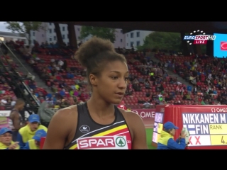 Nafissatou thiam heptathlon shot put 22nd european athletics championships zurich (2014)