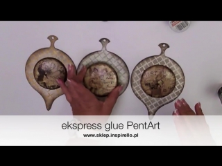 Decoupage bombki z odlewem gipsowym tutorial diy