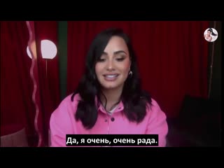 [rus/sub] demi lovato on late night with seth meyers