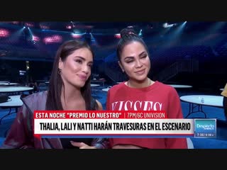 Thalía, lali espósito y natti natasha mostrarán girl power en premio lo nuestro