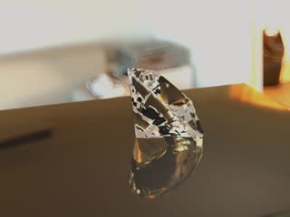 Animation diamond in 3ds max and vray