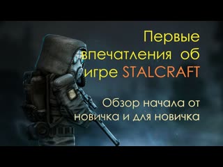 Первые впечатления об игре stalcraft