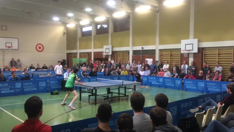 Swiss table tennis, lnb nicolas simonet vs denis bernhard