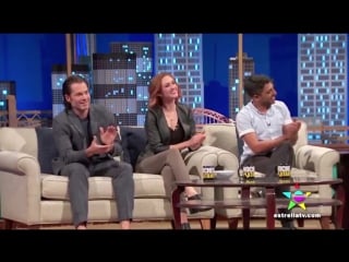 Katherine barrell and tim rozon in noches con platanito