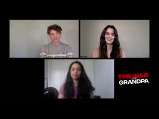 The war with grandpa interview, laura marano and oakes fegley