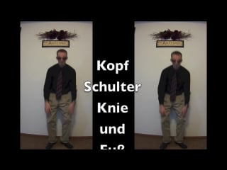 Kopf schulter knie und fuss mit bewegungen (head, shoulders, knees and toes with motions german)