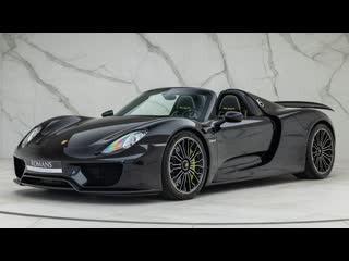 2015 porsche 918 spyder basalt black metallic walkaround & interior | romans international