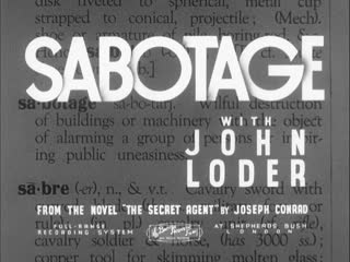 Саботаж / sabotage (1936) реж альфред хичкок [1080p] (rus sub)