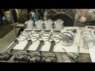 Chrysler hemi firepower engine rebuild time lapse