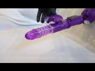 Вибратор с клиторальным стимулятором, 23 см