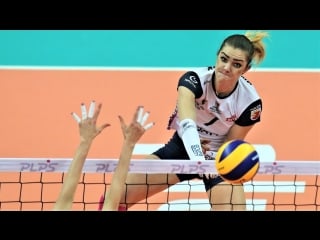 Top 10 powerful volleyball spikes by malwina smarzek wgp 2017 womens volleyball