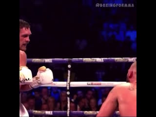 Boxingformma oleksandr usyk knocked tony bellew out with a sharp jab+hook combo in 2018