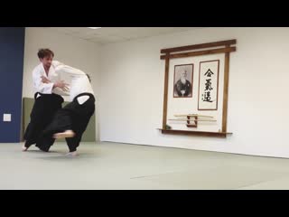 Ushiro ryokatadori kokyunage and kaeshiwaza